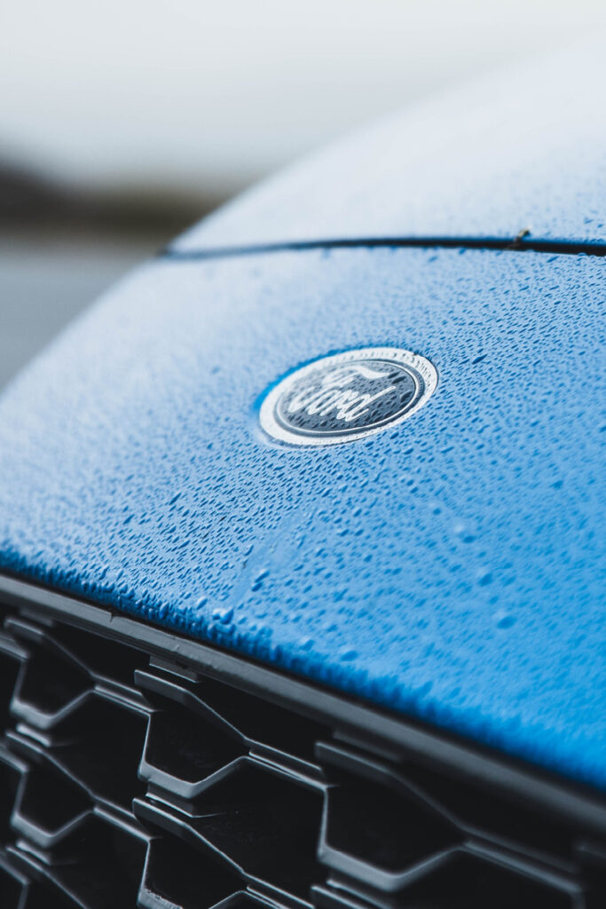 Close up of Ford logo