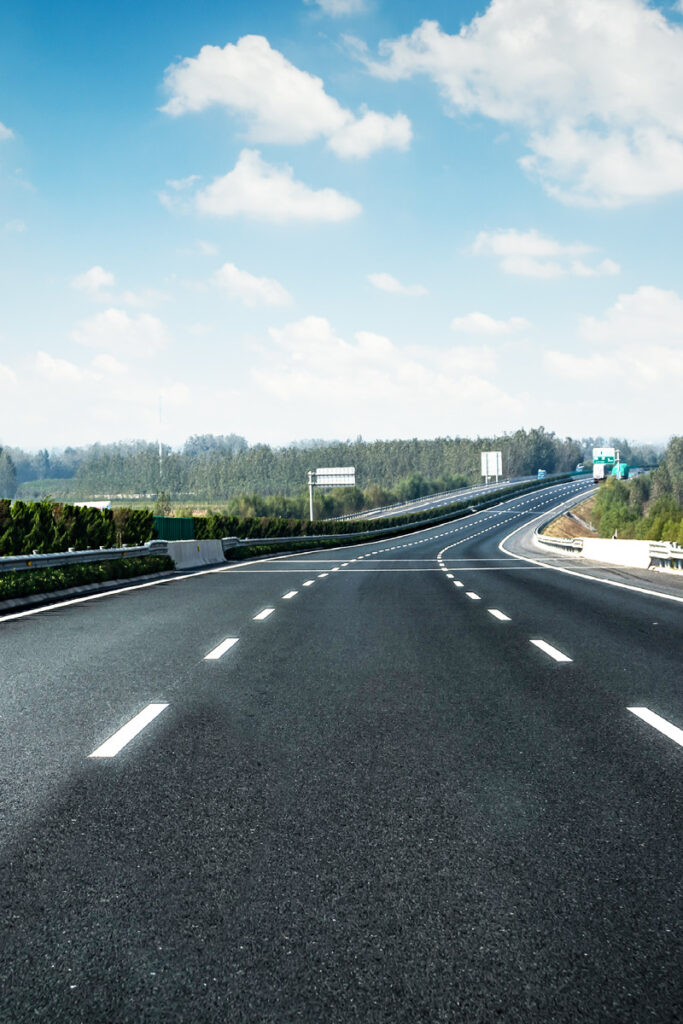 Picture of three lane motorway