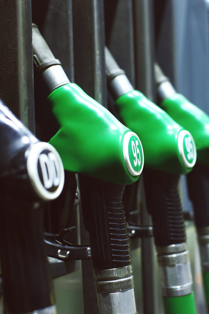 Fuel pump at fuel station