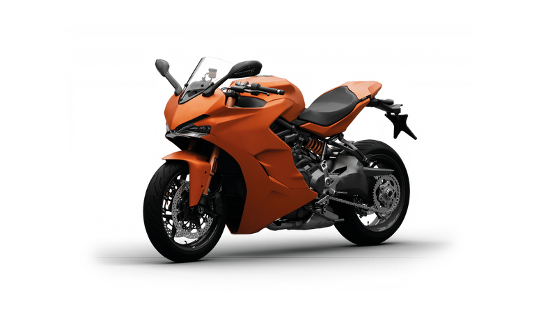 Orange motorbike