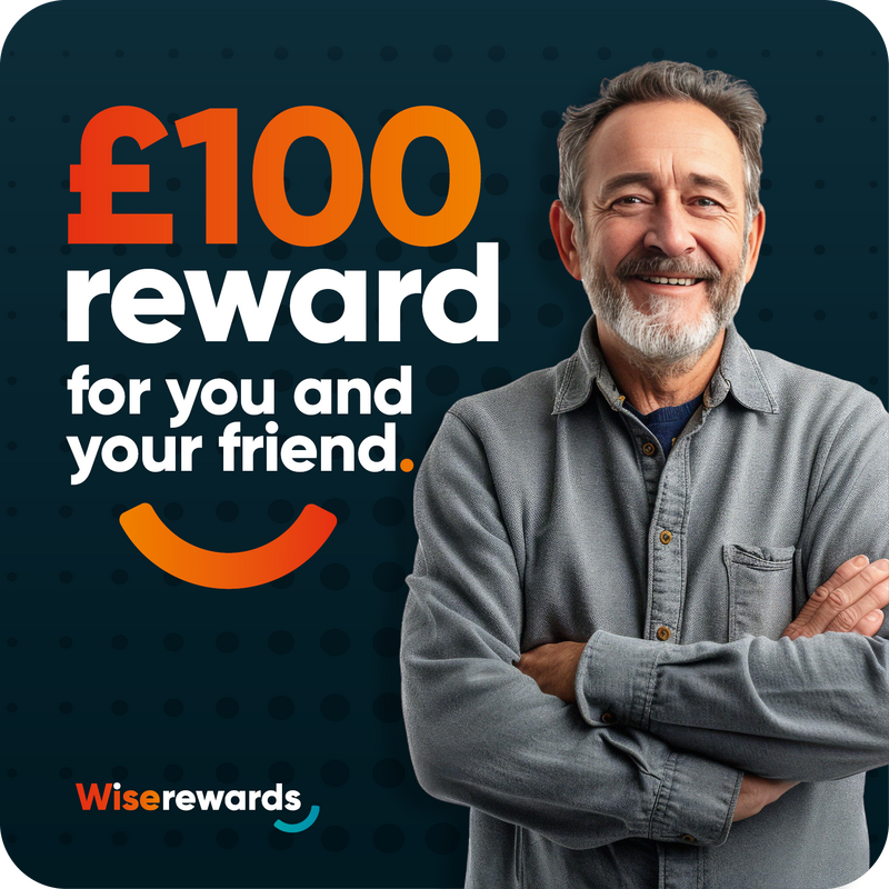 Wise Rewards £100 Reward Banner