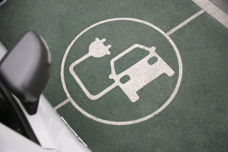 close-up-electric-car-charging | Warrantywise Electric Charging Point Logo