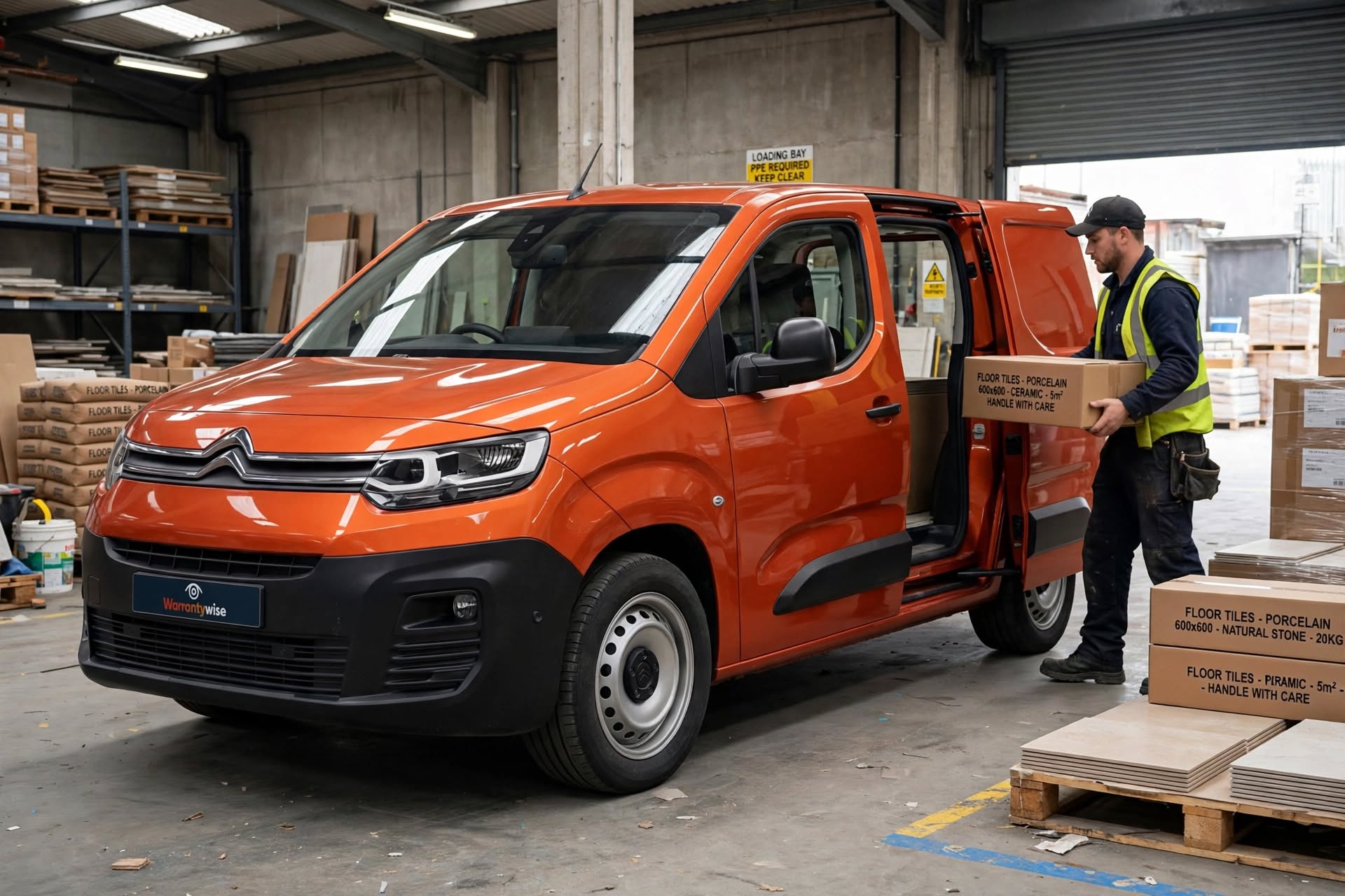 orange_berlingo_warehouse_loading | Warrantywise