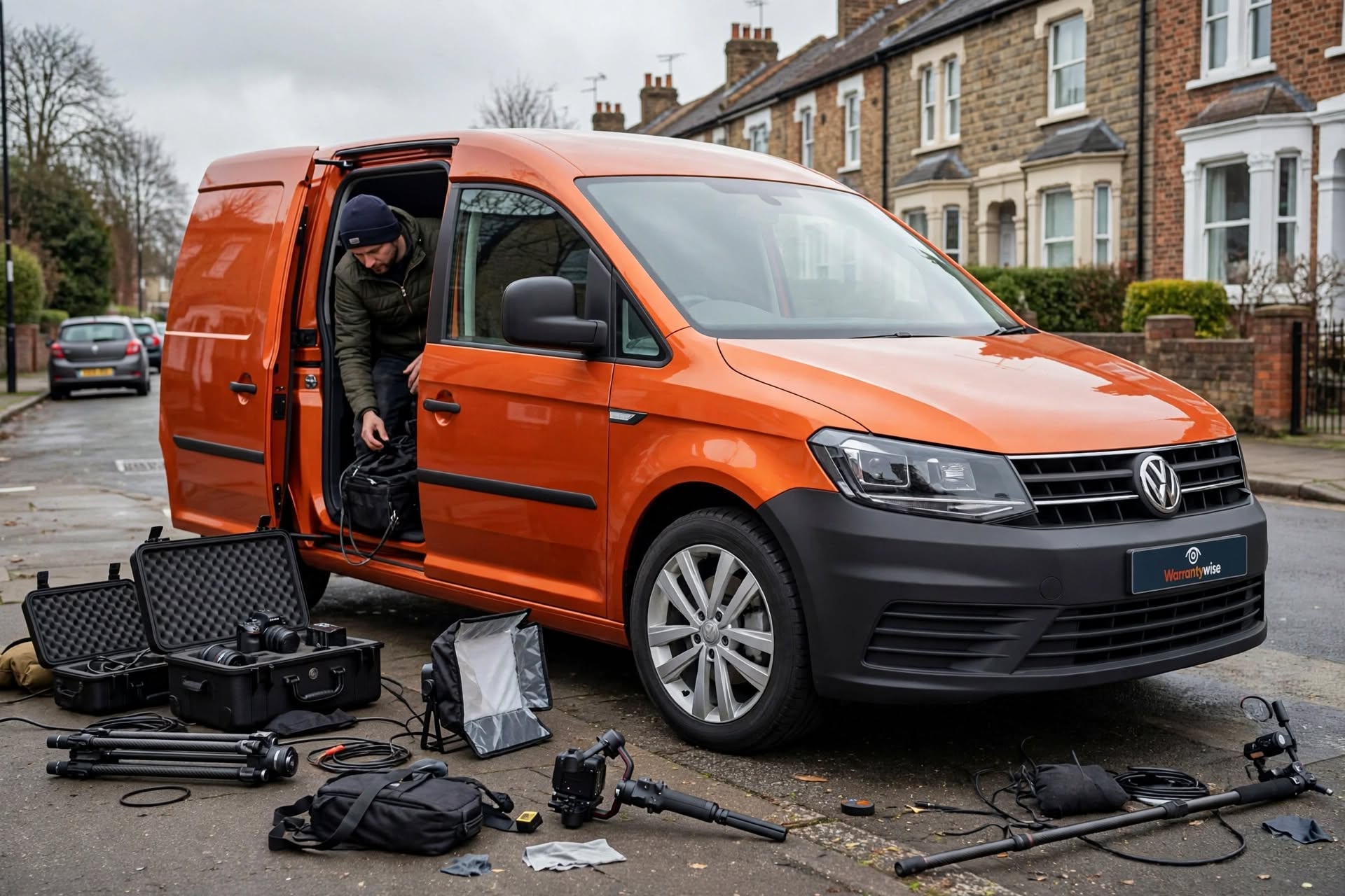 orange_van_unloading_scene | Warrantywise